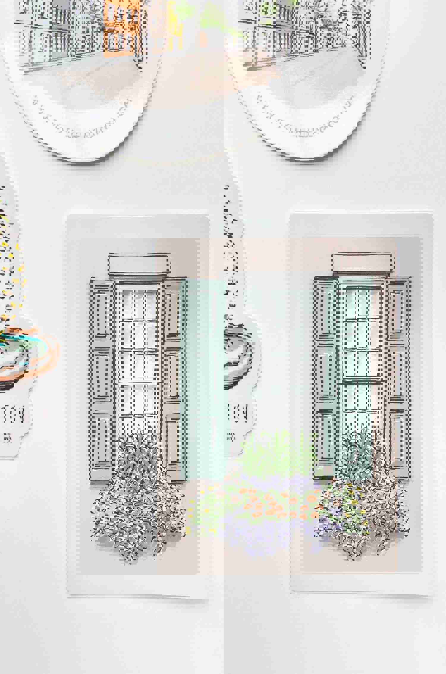 Flower Box Sticker - Glossy Finish, Durable Vinyl, Made in USA