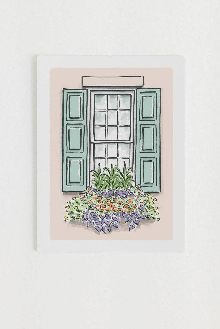 Flower Box Sticker - Glossy Finish, Durable Vinyl, Made in USA