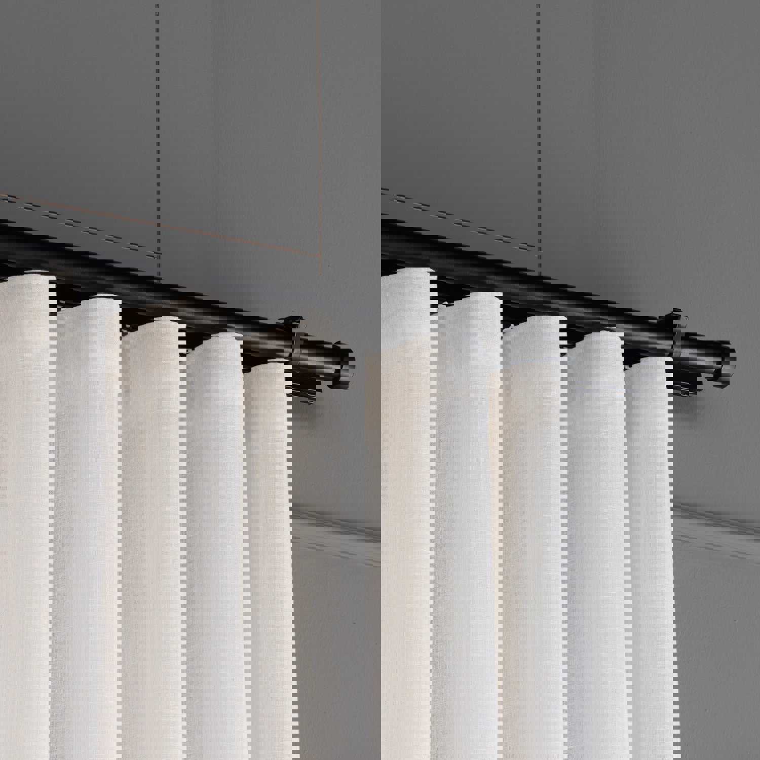 Sheer Curtains - Linen-Sheer Curtains in 8 Different Colors