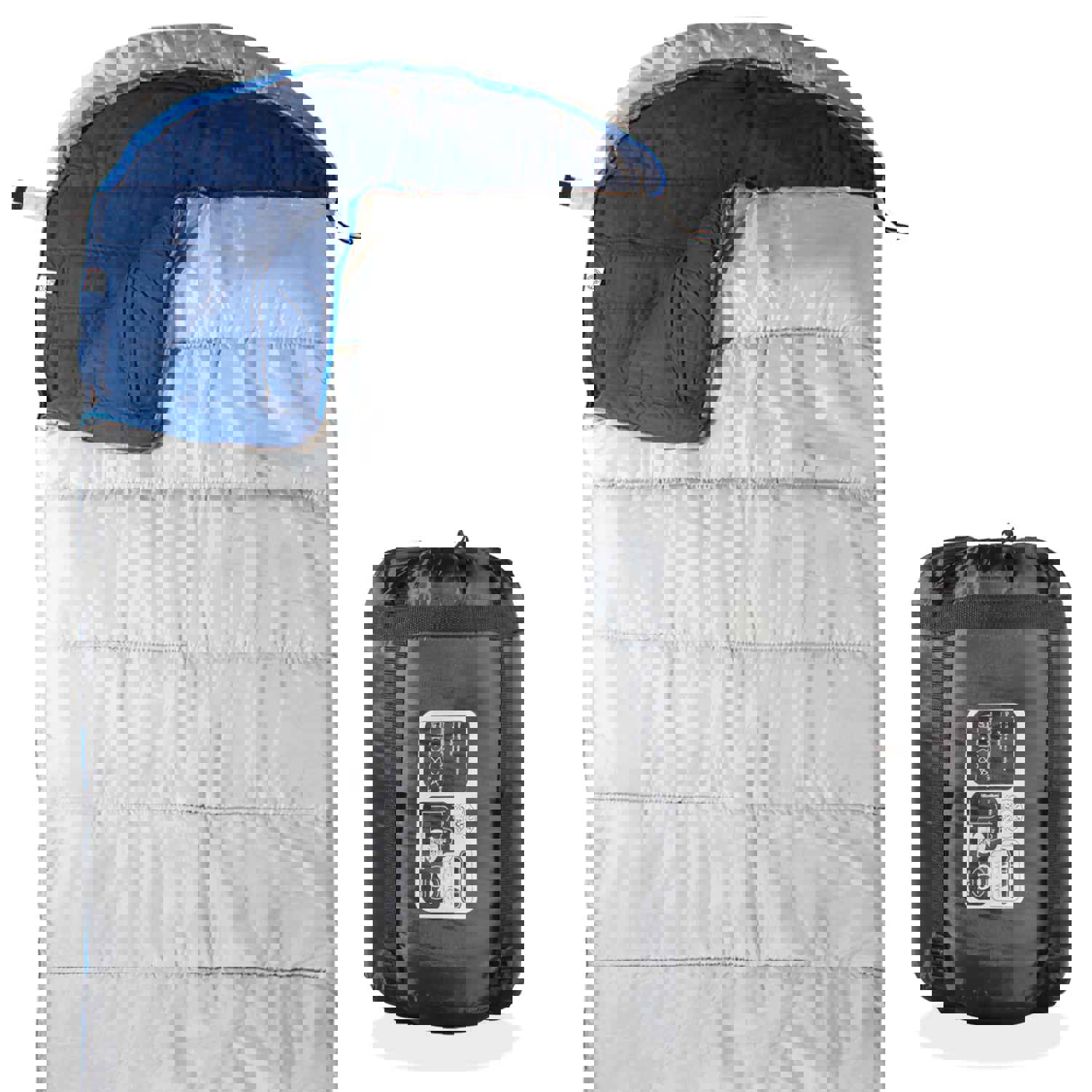 Ultralight 3-Season Sleeping Bag for Hiking, Camping & Outdoor Activities - Includes Compression Bag