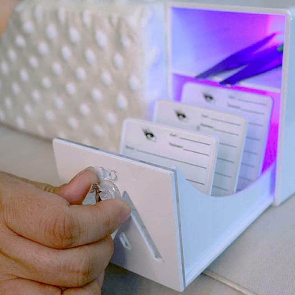 Eyelash Extension Set with Detachable U-Shaped Memory Foam Pillow, Acrylic Shelf, and Adjustable USB LED Light