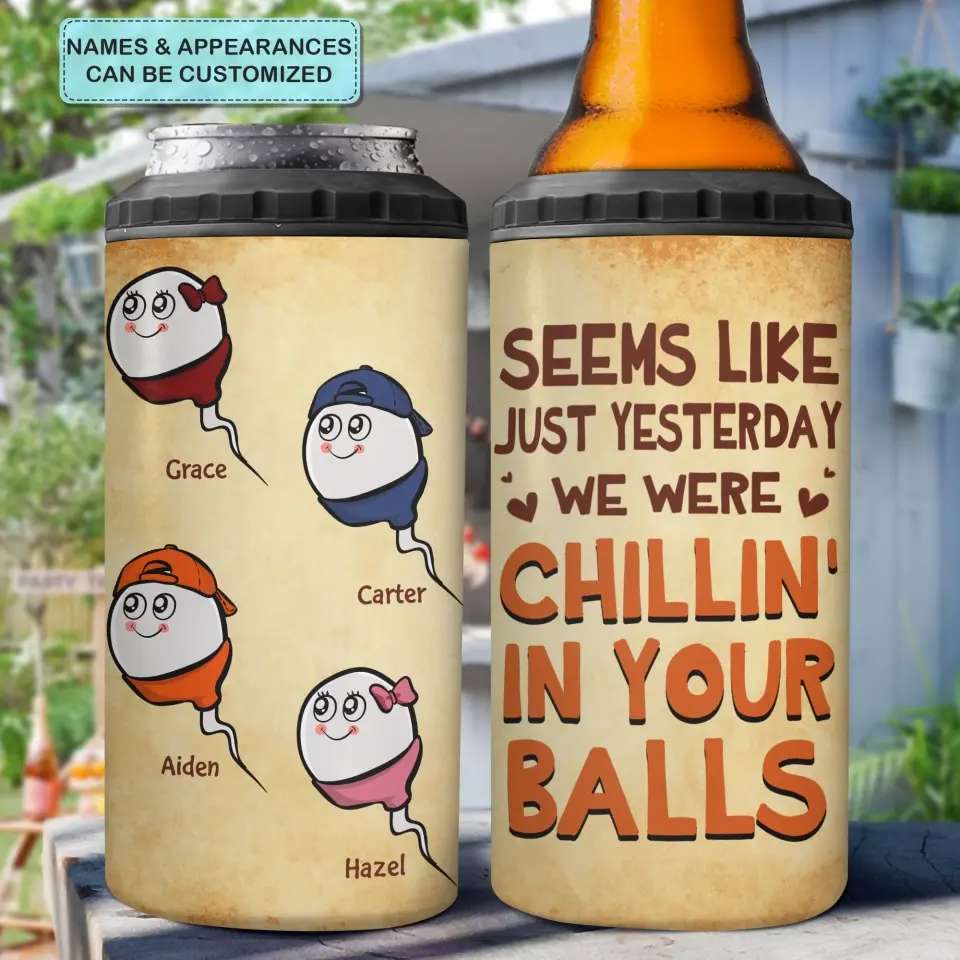 Personalized Custom Can Cooler Tumbler - Unique Gift for Dad, Father's Day, Birthday