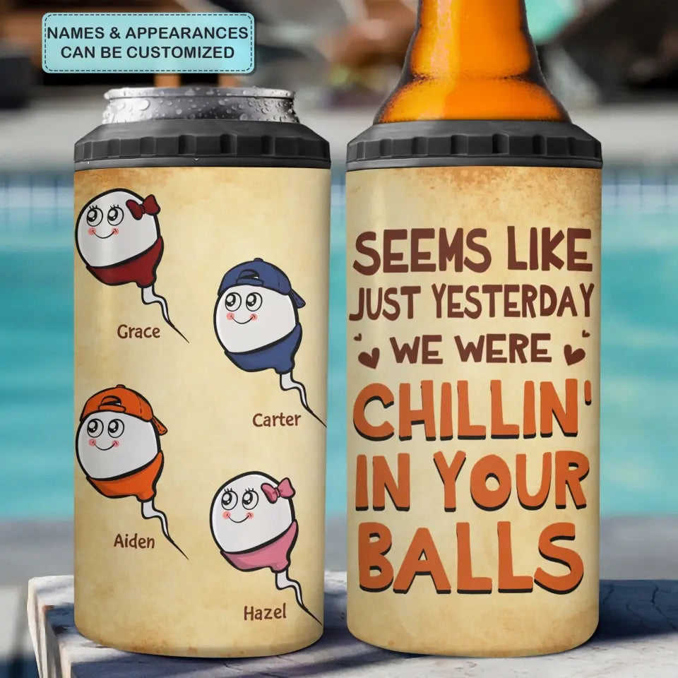 Personalized Custom Can Cooler Tumbler - Unique Gift for Dad, Father's Day, Birthday