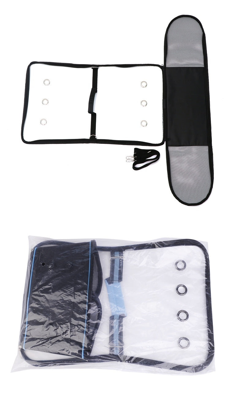 Transparent Parrot Carrying Backpack with Stand Stick - Pet Bird Travel Accessory