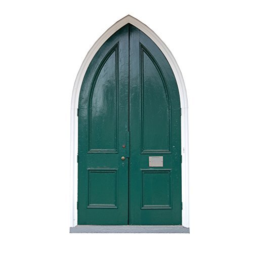Green Fairy Door - Wall Decal for Indoor Fairies - 4" x 7"