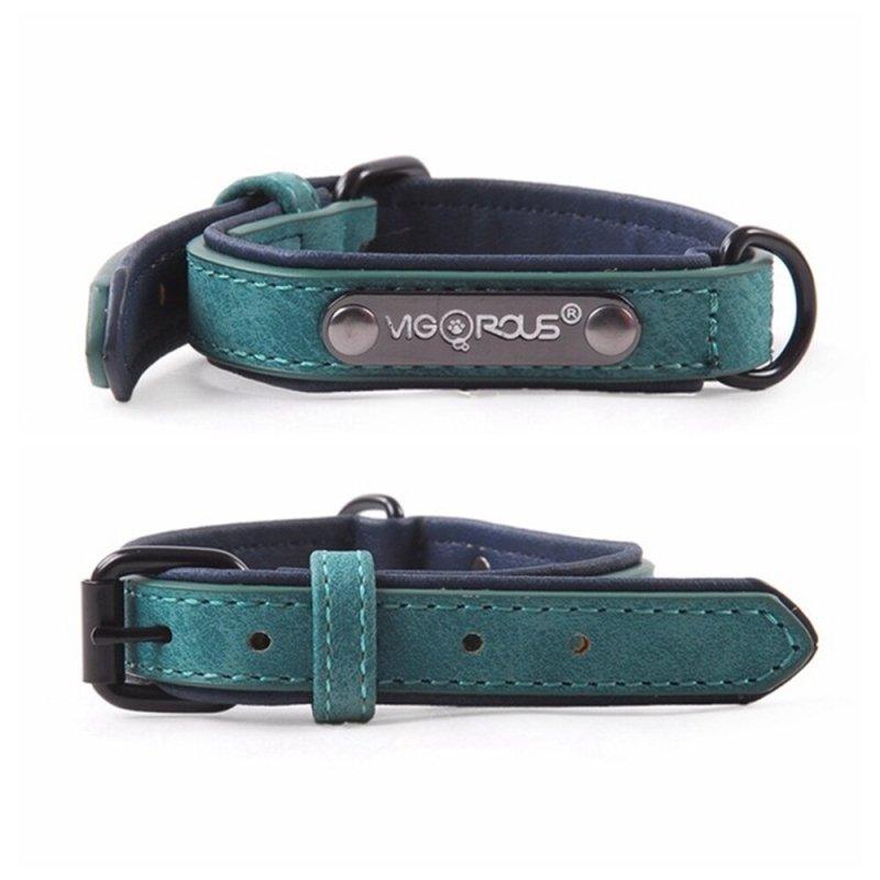 PU Leather Dog Collar for Small Dogs and Cats - Quick Release Breakaway Collar YS0076