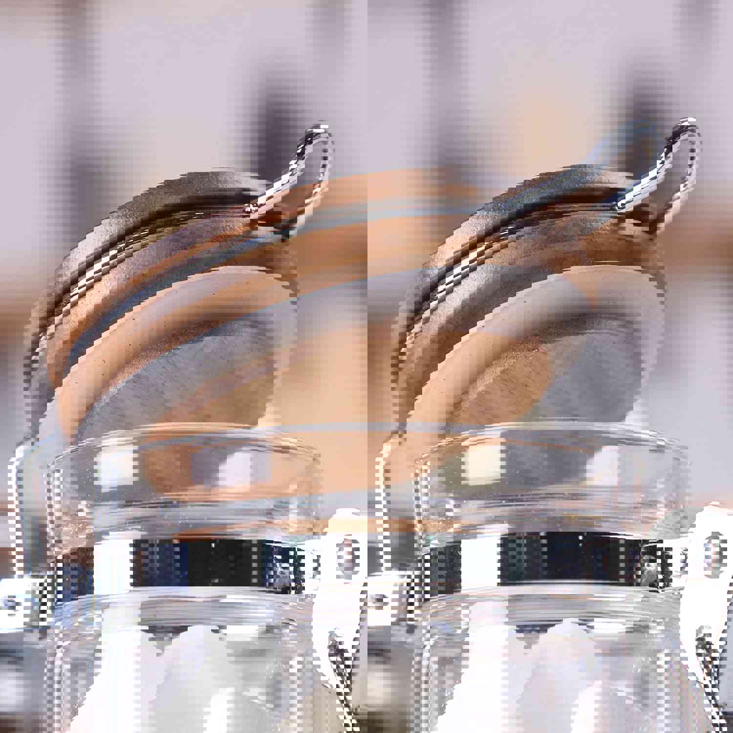 KKC Home Accents Glass Food Storage Jars with Airtight Locking Clamp Bamboo Lids - Set of 3 (13.5 oz)