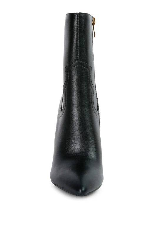 JENNER High Heel Cowgirl Ankle Boot - Stylish & Comfortable