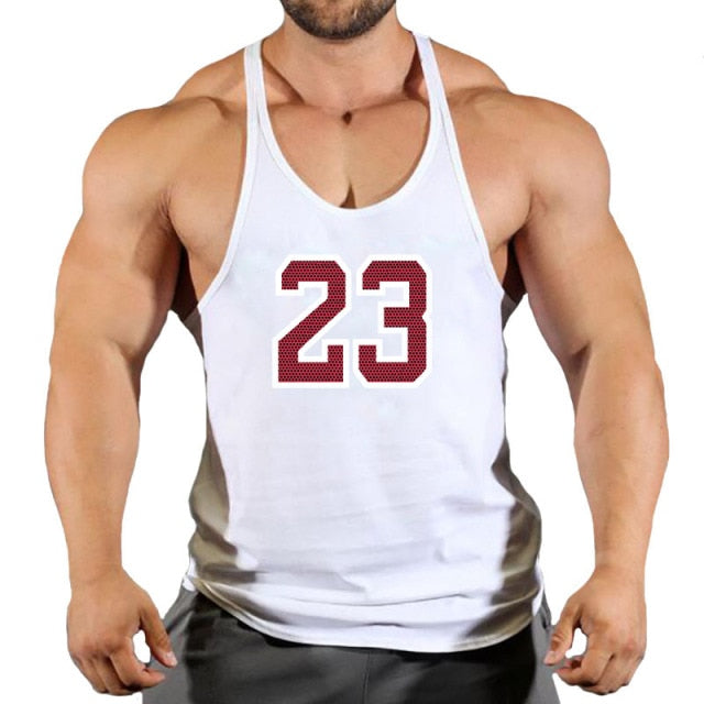 New Brand Men's Fitness Gym Stringing Vests - Bodybuilding Workout Sleeveless Shirts