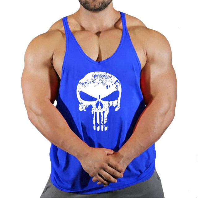 New Brand Men's Fitness Gym Stringing Vests - Bodybuilding Workout Sleeveless Shirts