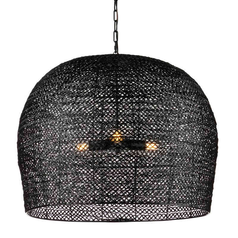 Piero Medium Black Pendant Light