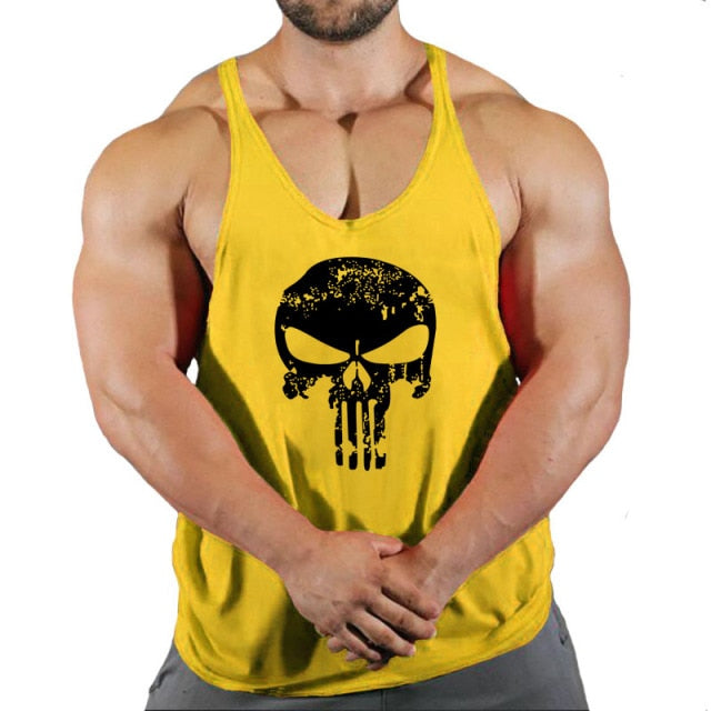New Brand Men's Fitness Gym Stringing Vests - Bodybuilding Workout Sleeveless Shirts