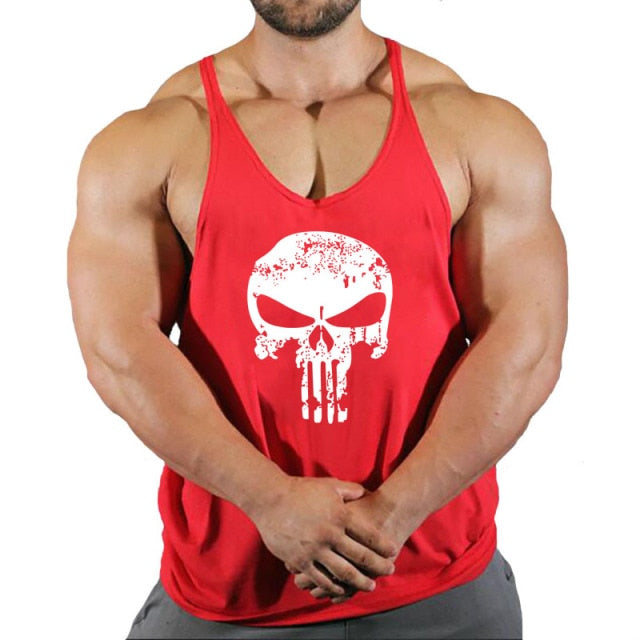 New Brand Men's Fitness Gym Stringing Vests - Bodybuilding Workout Sleeveless Shirts