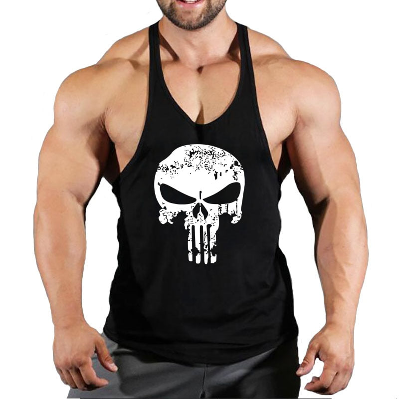 New Brand Men's Fitness Gym Stringing Vests - Bodybuilding Workout Sleeveless Shirts