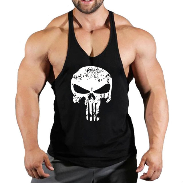 New Brand Men's Fitness Gym Stringing Vests - Bodybuilding Workout Sleeveless Shirts