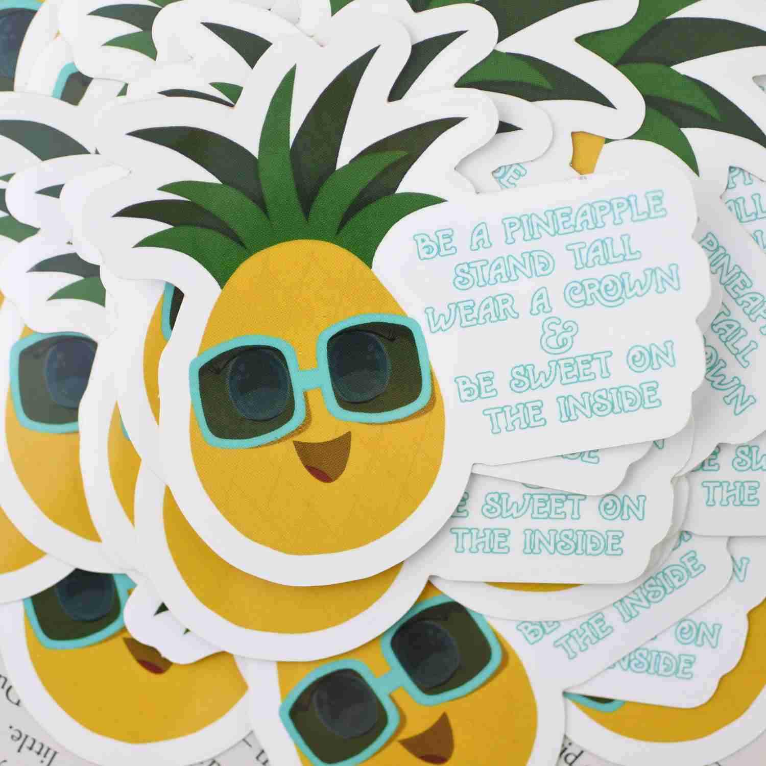 Kawaii Pineapple Stickers for School Supplies