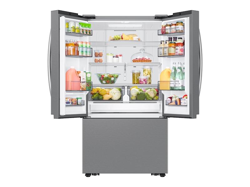 SAMSUNG 27 cu. ft. Mega Capacity Counter Depth 3-Door French Door Refrigerator with Dual Auto Ice Maker in Stainless Steel