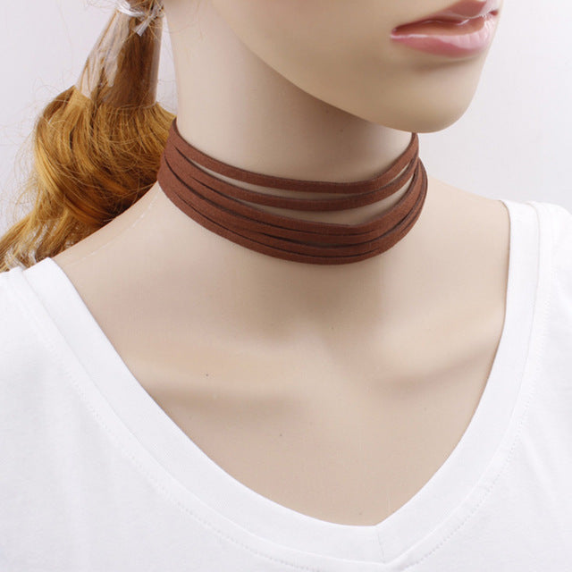 Tomtosh Summer Fashion White Multilayer Lace Tattoo Choker Necklace for Women