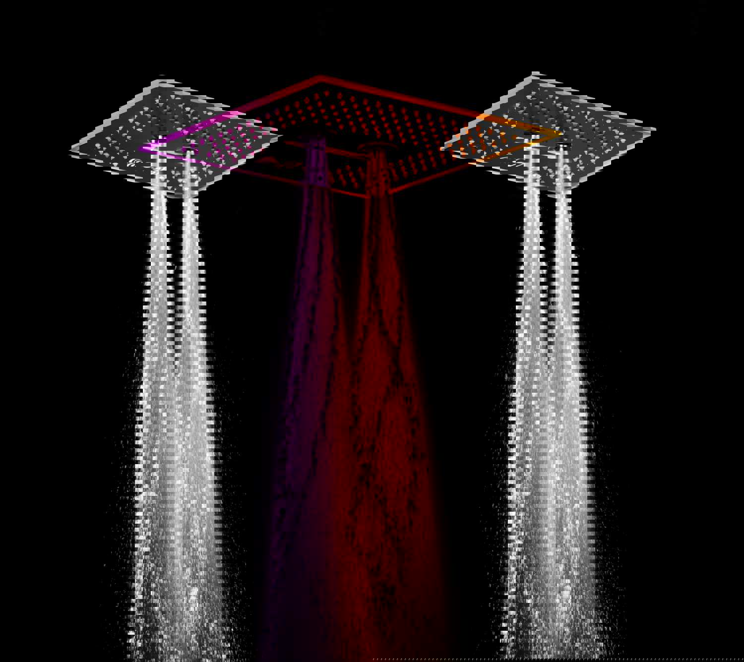 SAHARA 16-in-1 Complete LED Music Shower System with Body Jets and Wall Mount Showerhead