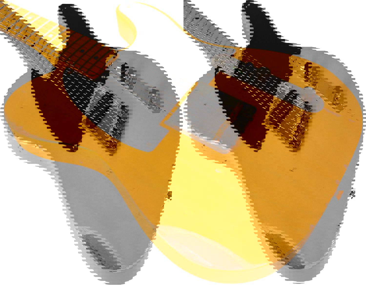 Nash E-52 Guitar, Butterscotch Blonde, Medium Aging - Vintage Tele Model