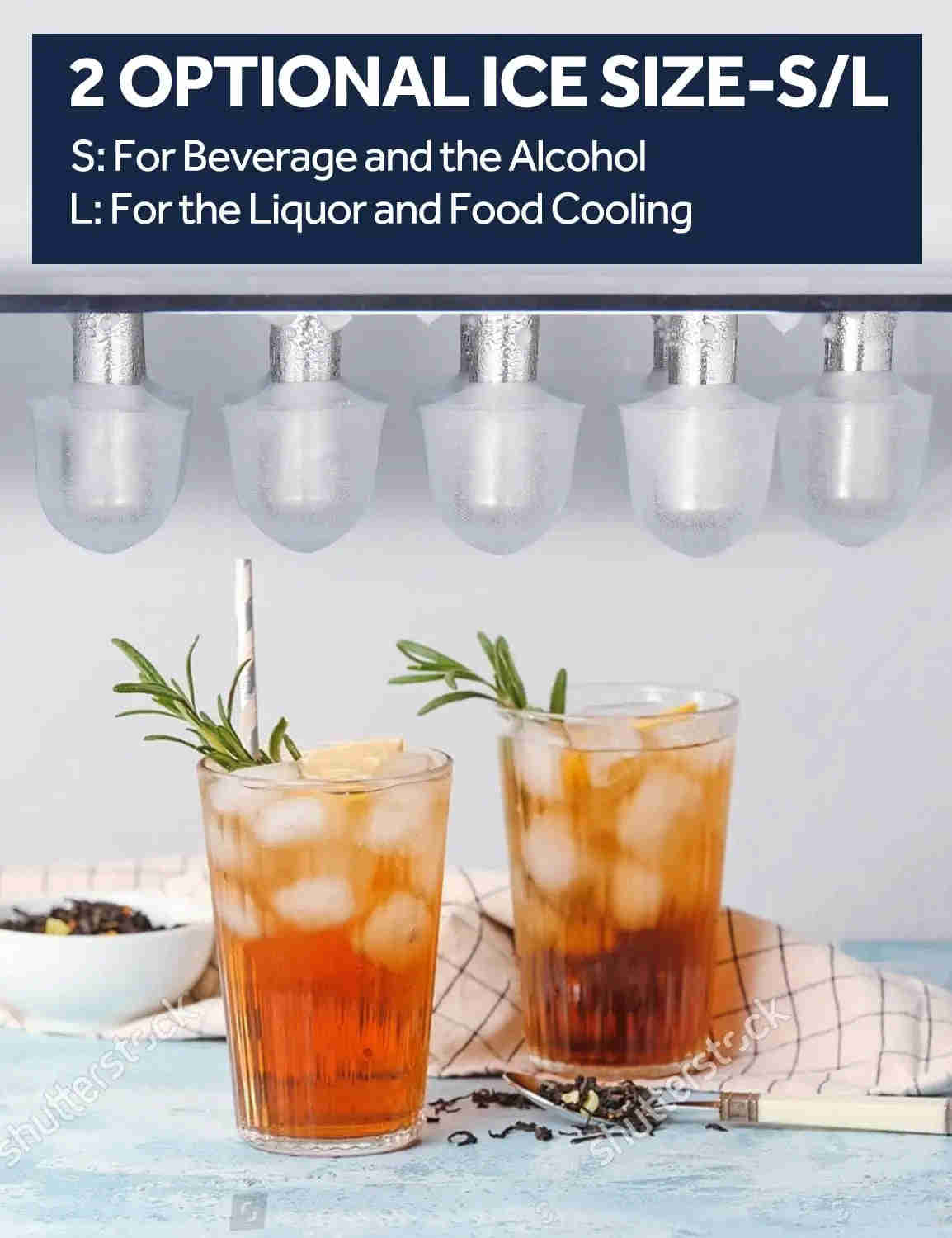 Dreamiracle Ice Maker Machine for Countertop, Self-Cleaning, 26Lbs/24H, 9 Ice in 6 Mins, Compact for Home/Party/Camping (Black)