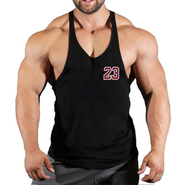New Brand Men's Fitness Gym Stringing Vests - Bodybuilding Workout Sleeveless Shirts