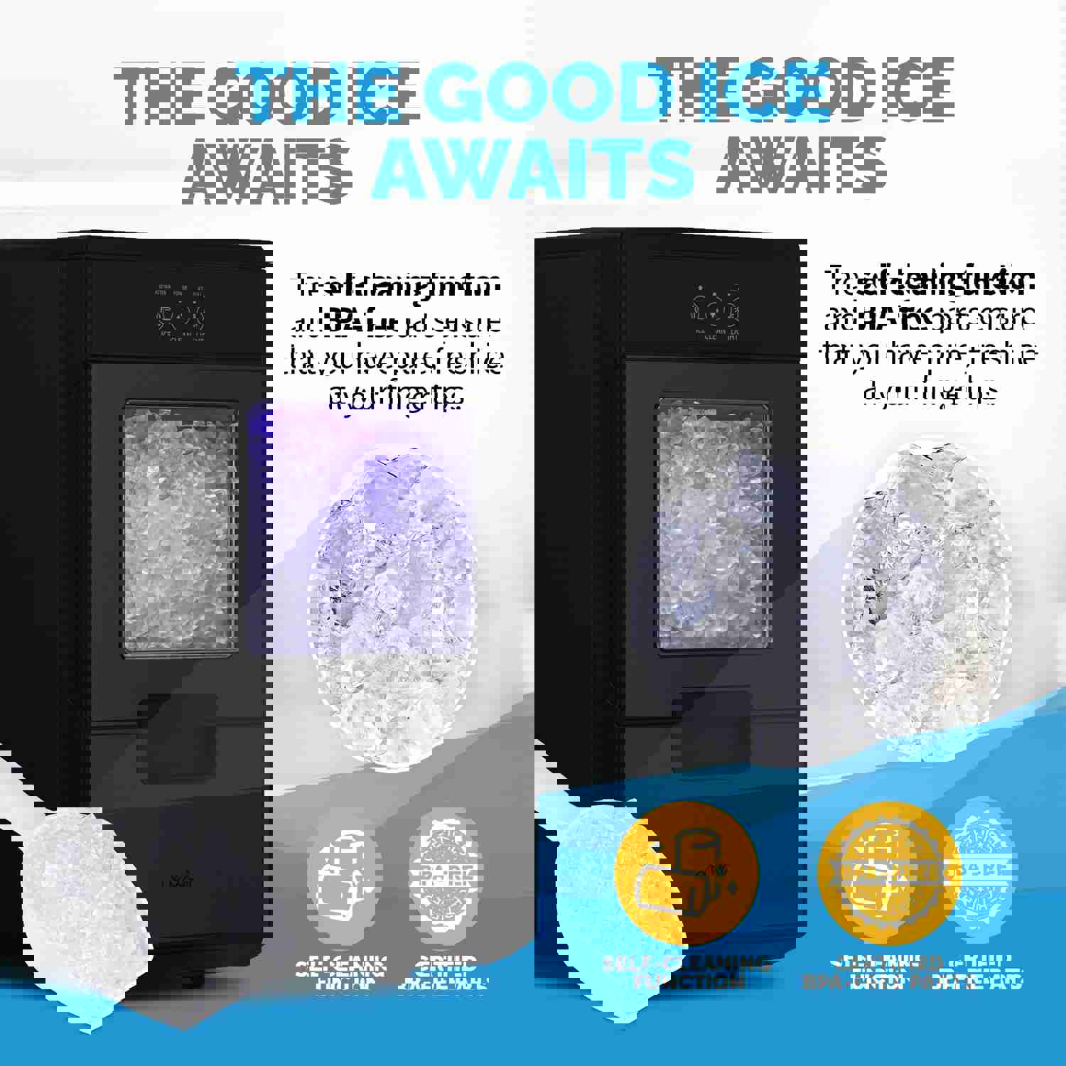 Newair 44lb. Nugget Countertop Ice Maker with Self-Cleaning Function