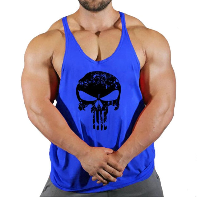 New Brand Men's Fitness Gym Stringing Vests - Bodybuilding Workout Sleeveless Shirts