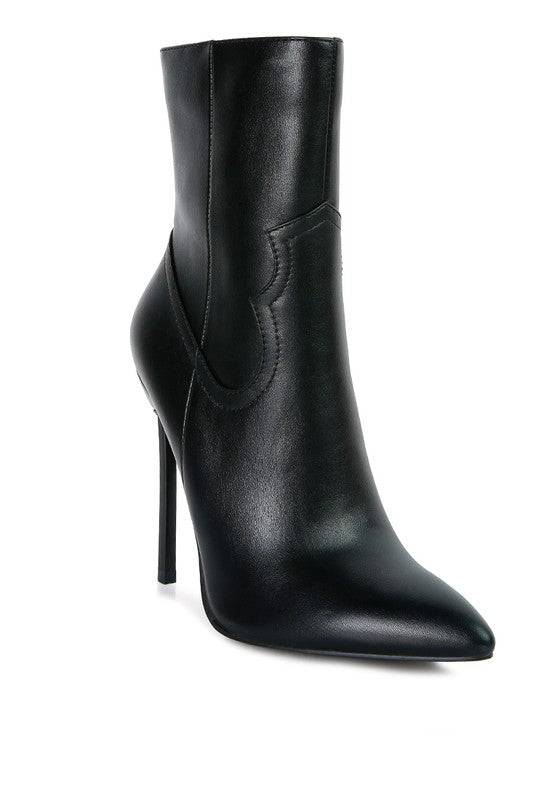 JENNER High Heel Cowgirl Ankle Boot - Stylish & Comfortable