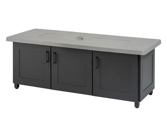 Gensun - Meridian 24X 60 Rectangular Gas Fire Pit With Modanō/Paradise Base | 1045GTC5