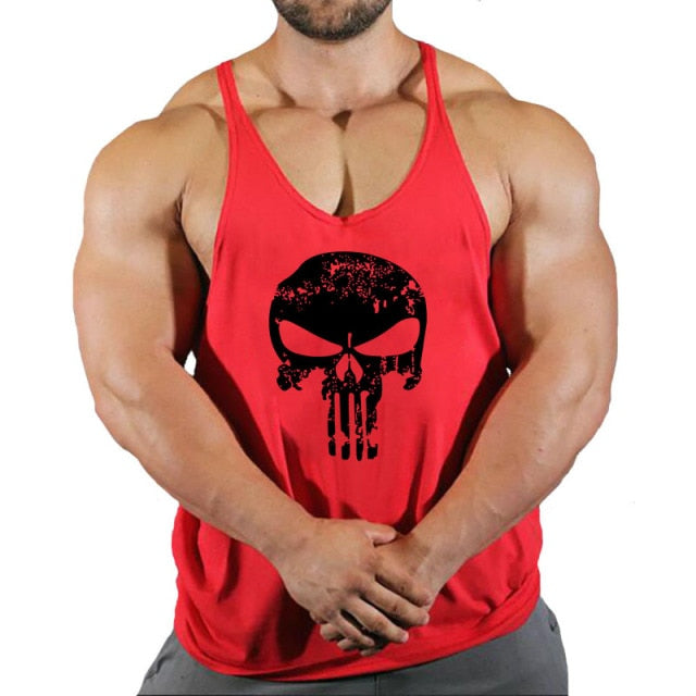 New Brand Men's Fitness Gym Stringing Vests - Bodybuilding Workout Sleeveless Shirts