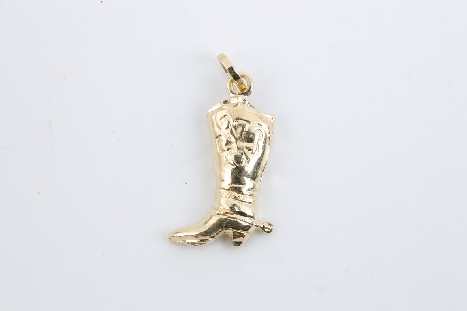 14k Yellow Gold Cowboy Boot Charm (1.28g)