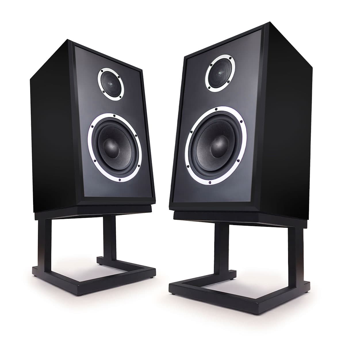 KLH Model Three 2-way 8-inch Acoustic Suspension Bookshelf Speaker - Pair (Nordic Noir)