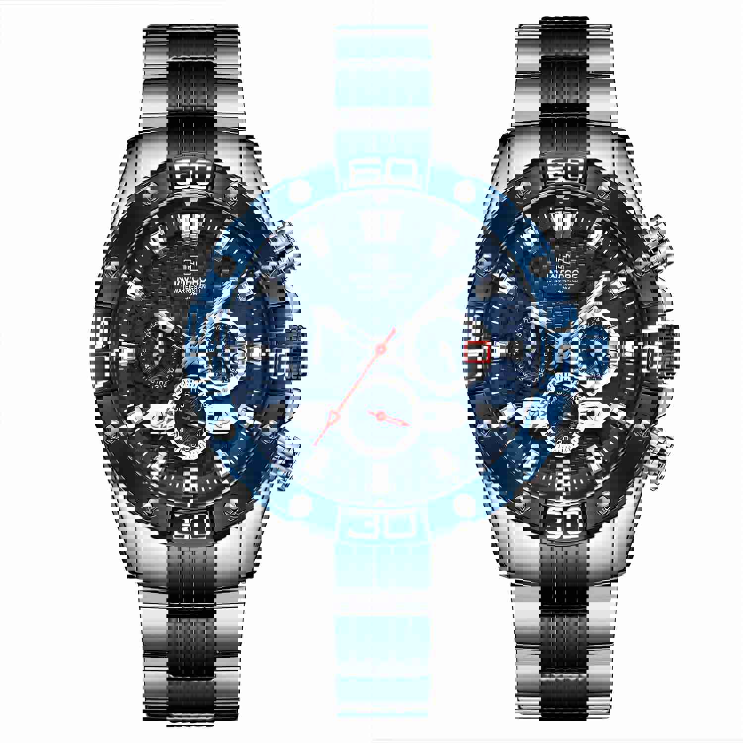 Men's Stainless Steel Luminous Watch with Multiple Color Options