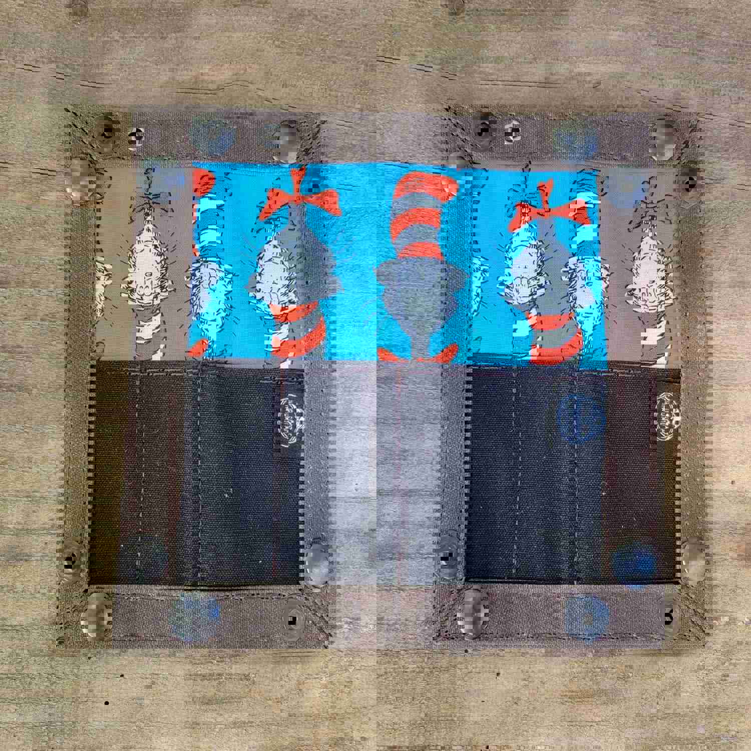 Dr Suess Themed Waxed Canvas EDC Travel Tray 2.0