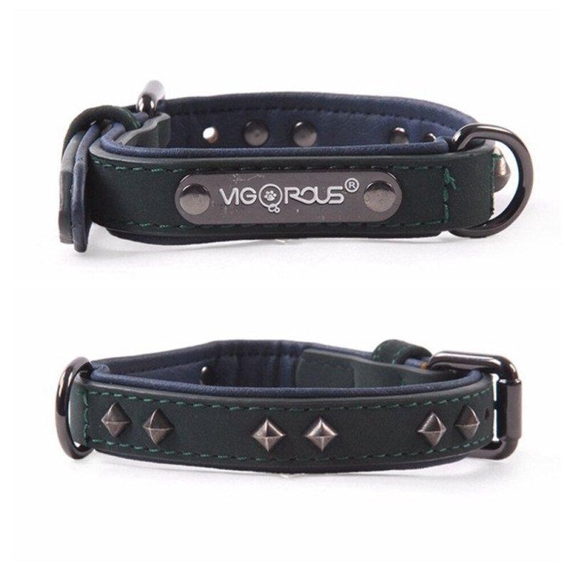 PU Leather Dog Collar for Small Dogs and Cats - Quick Release Breakaway Collar YS0076