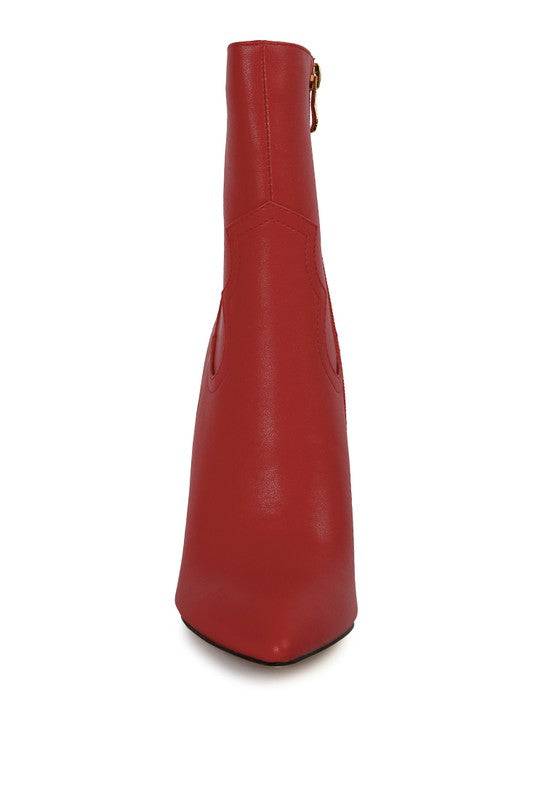 JENNER High Heel Cowgirl Ankle Boot - Stylish & Comfortable