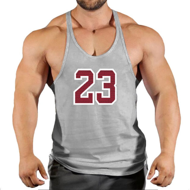 New Brand Men's Fitness Gym Stringing Vests - Bodybuilding Workout Sleeveless Shirts