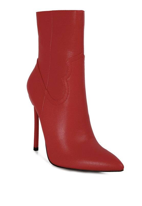JENNER High Heel Cowgirl Ankle Boot - Stylish & Comfortable