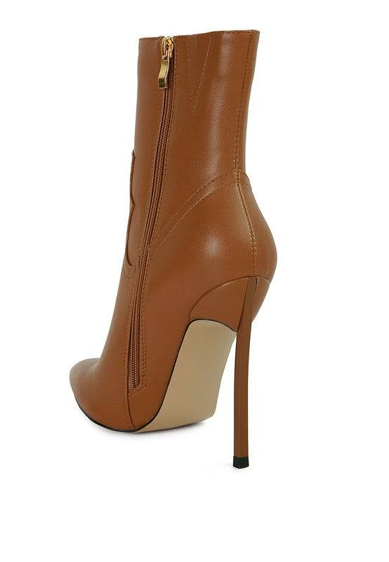 JENNER High Heel Cowgirl Ankle Boot - Stylish & Comfortable