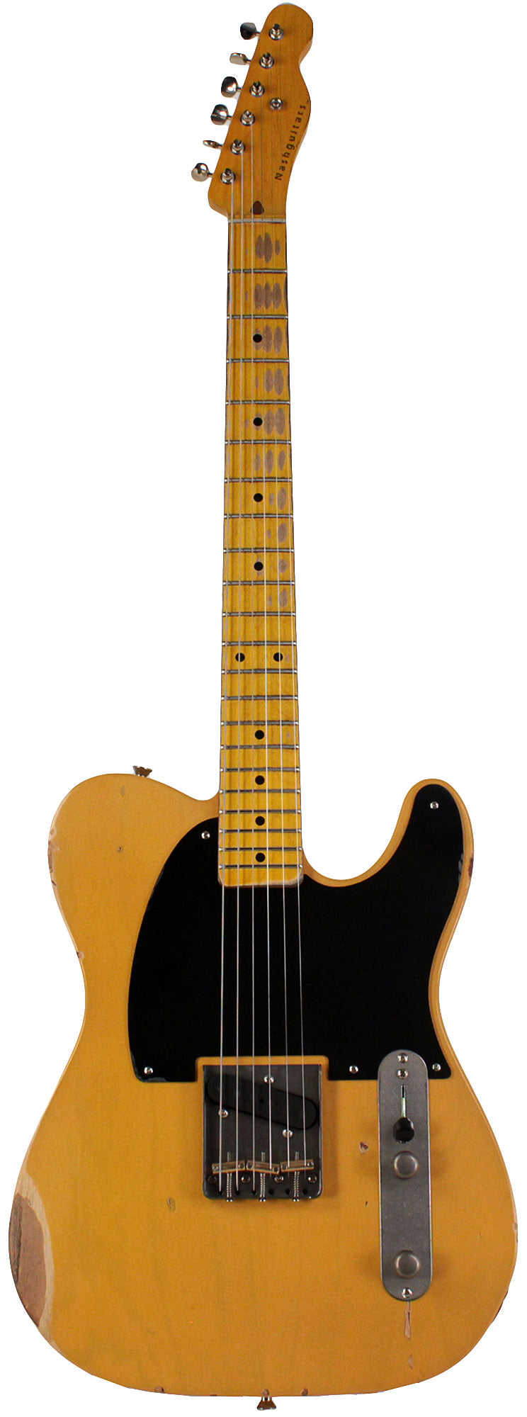 Nash E-52 Guitar, Butterscotch Blonde, Medium Aging - Vintage Tele Model