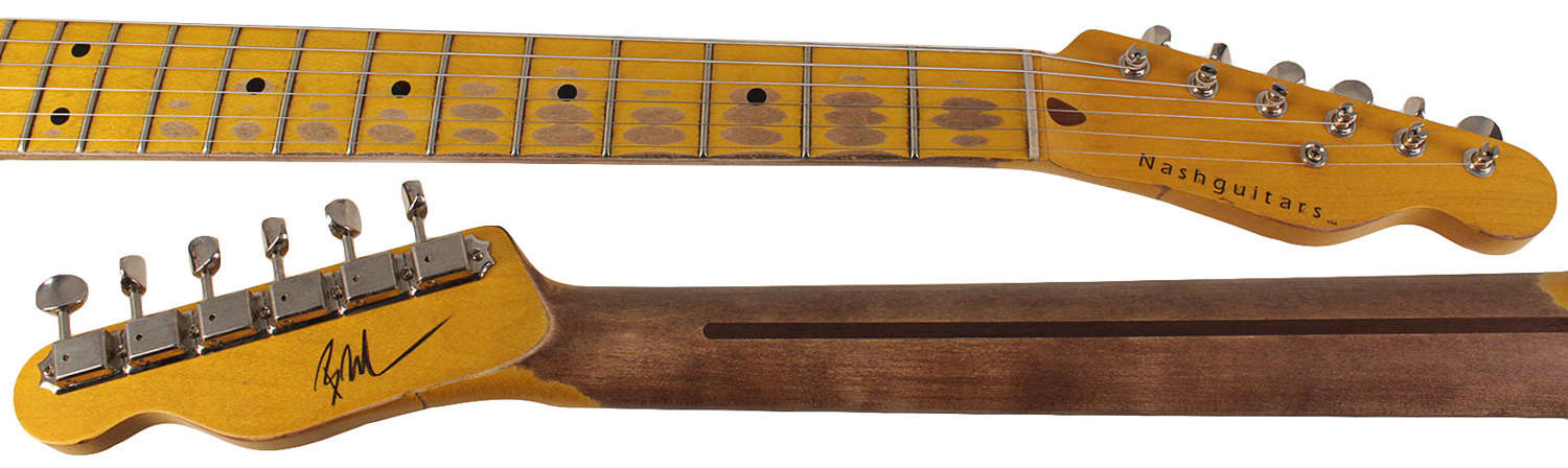 Nash E-52 Guitar, Butterscotch Blonde, Medium Aging - Vintage Tele Model