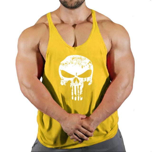 New Brand Men's Fitness Gym Stringing Vests - Bodybuilding Workout Sleeveless Shirts