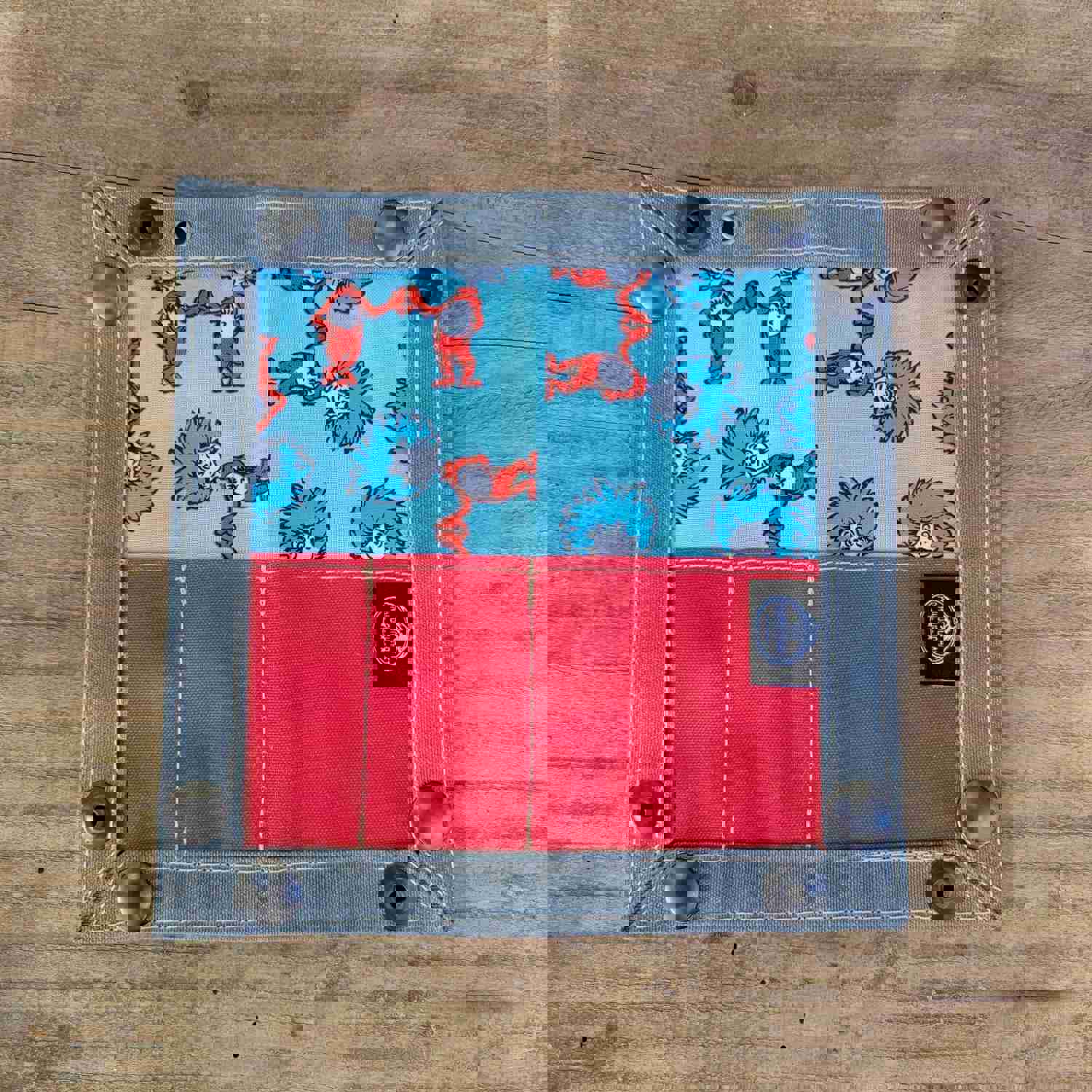 Dr Suess Themed Waxed Canvas EDC Travel Tray 2.0