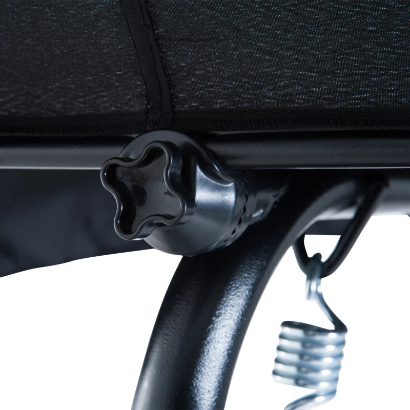 Outsunny 3-Person Porch Swing Bench with Stand & Adjustable Canopy, Armrests, Steel Frame for Outdoor, Garden, Patio, Porch & Poolside, Wine Red