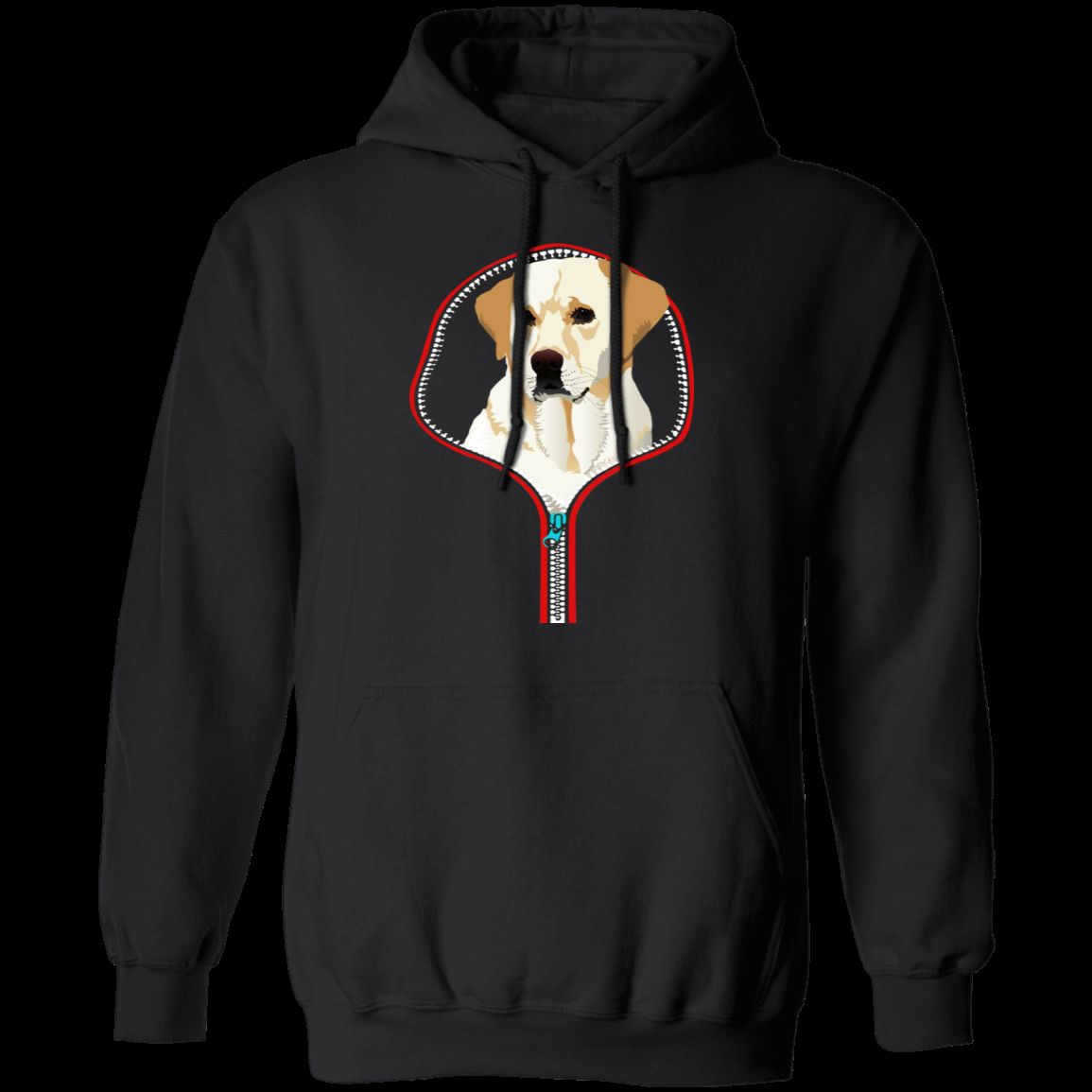 LABRADOR RETRIEVER ZIP-DOWN LADIES Pullover Hoodie - 8 oz, Unisex Sizing, Digital Print