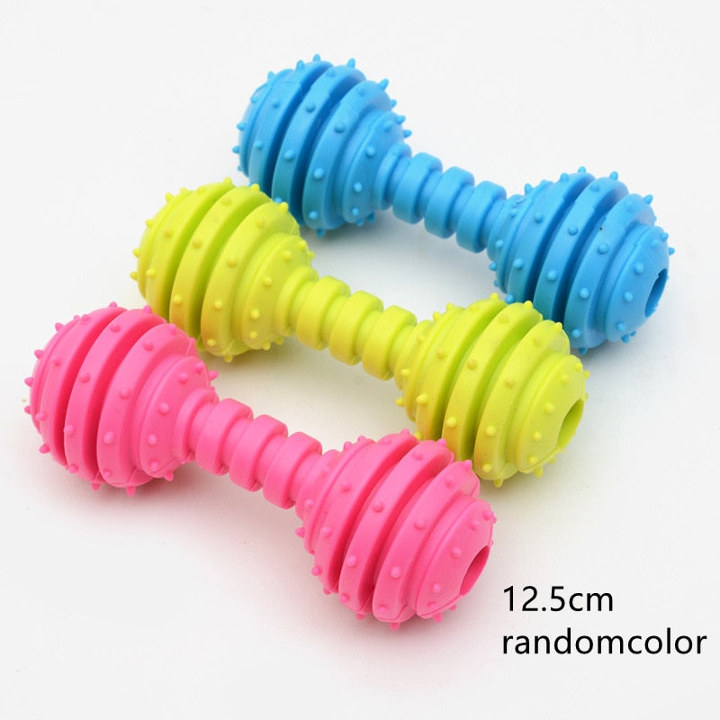 1PCS Rubber Chew Toy for Small Dogs - Teeth Cleaning & Training Pet Toy