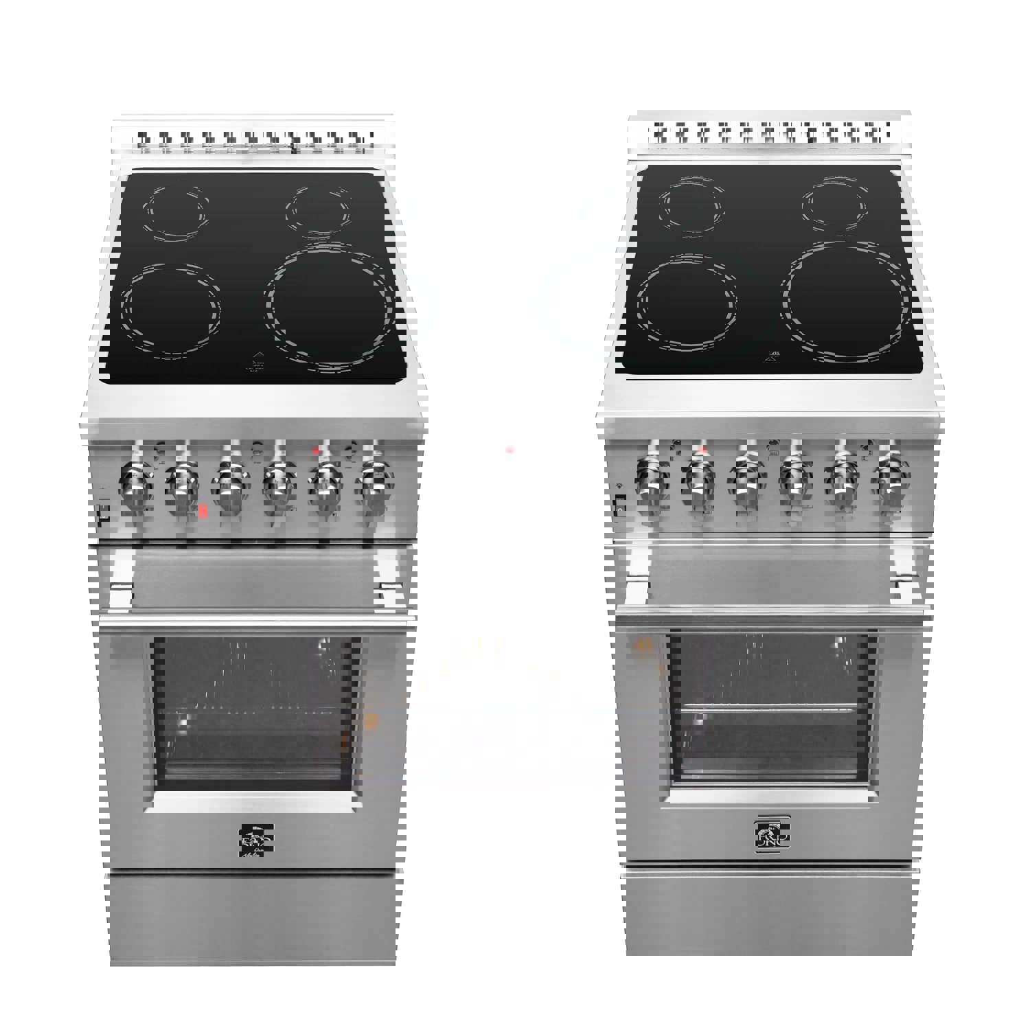 Forno 2-Piece Luxury Appliance Package - 30-Inch Electric Range & Pro-Style Refrigerator and Freezer in Stainless Steel