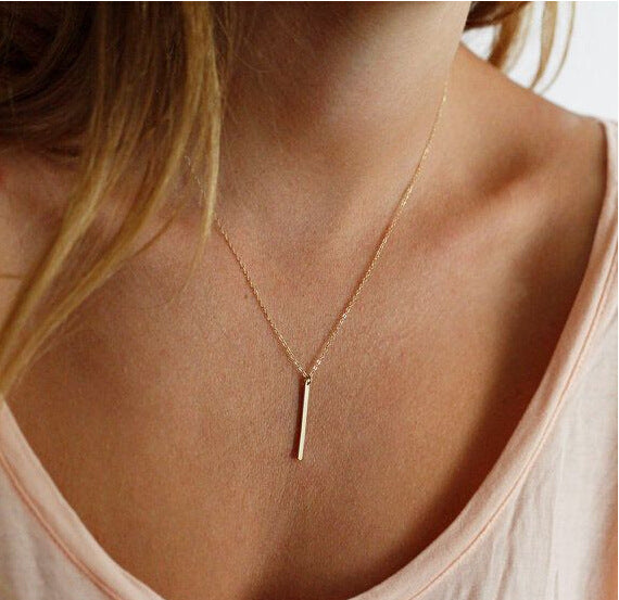 2016 Fashion Women's Gold Silver Eight Bar Choker Necklace - Simple Infinity Symbol Necklace