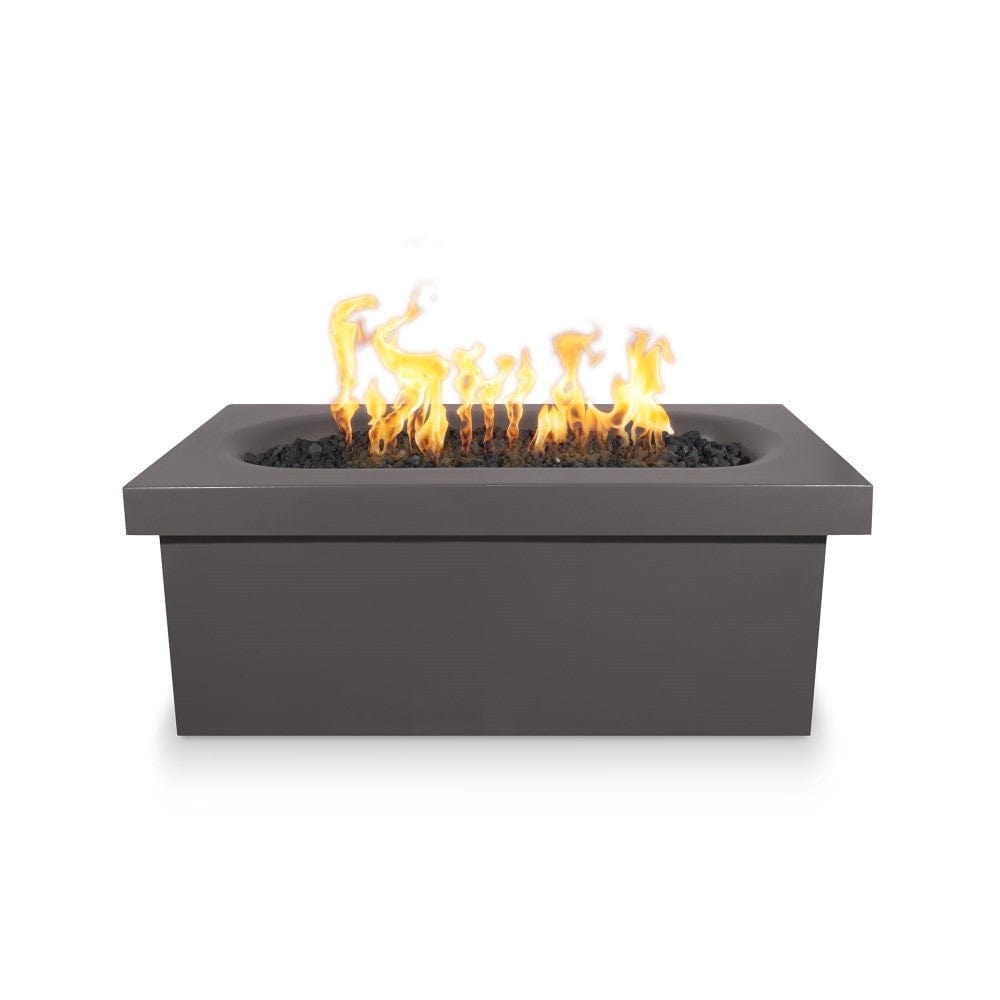 Top Fires Ramona 60-Inch Rectangular GFRC Gas Fire Pit Table - Electronic Ignition